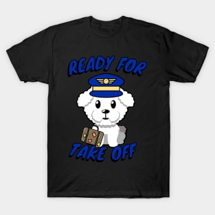 Cute Furry dog is a pilot T-Shirt